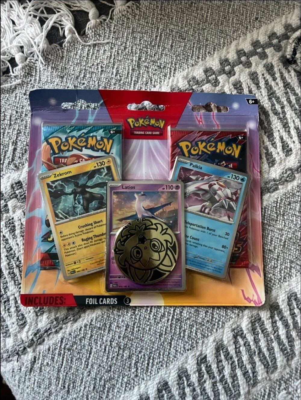 Trading Card Game Foil Card Pack - Multicolor Latios/Zekrom/Falkia